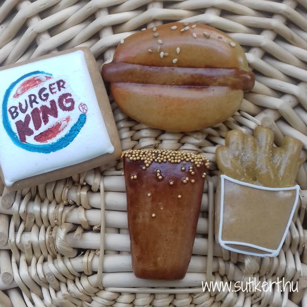 Burger King - logózott mézeskalács